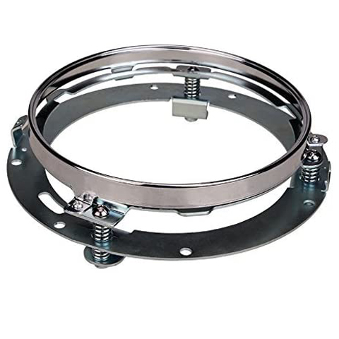 7 inch Chrome Round Headlight Ring Mounting Bracket for Motorcycle 